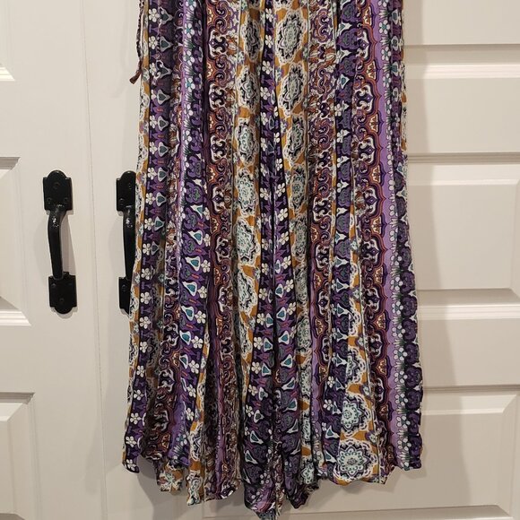 NWT: Anthropologie RAGA Wide Leg Boho Print Pants Size Small - Picture 2 of 7